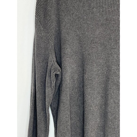 Lauren Ralph Lauren 100% Cotton Long Sleeve Ribbed Turtleneck Sweater Gray 3X - Picture 2 of 8